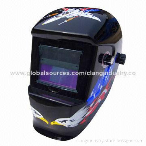 Solar Powered Auto Dark Welding Helmet, American Eagle